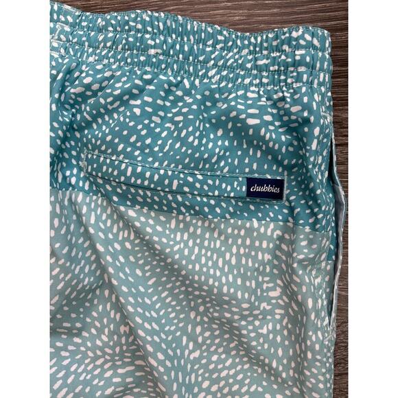 NWOT Chubbies The Whale Sharks Classic Swim Trunks 7” Blue Size Medium - Picture 6 of 6